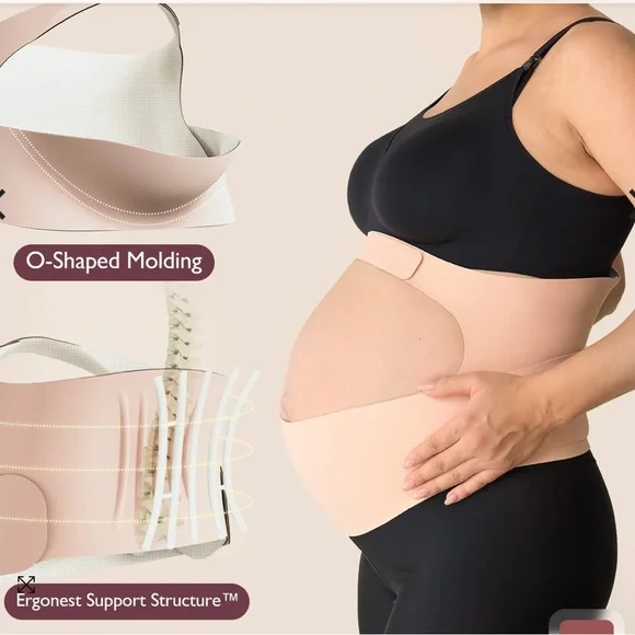 Maternity Support Belt in Pale Pink - Picture 2 of 9